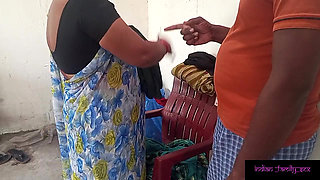 Maid caught red handedly while stealing the chain