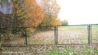 White gloves and blue nylons