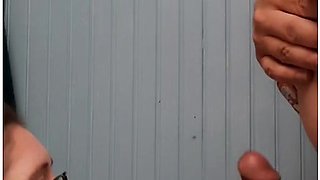 Epic House Party Bathroom Blowjob Filmed For Cuckold Hubby