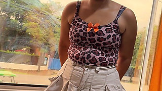 He Loves Jumping on My Cock While Everyone Walks by the Window