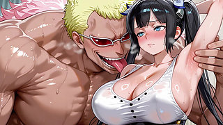 Doflamingo (op) X Hestia (danmachi)