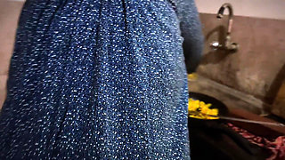 Big Ass Beautiful Hot Stepmom in Morning She Was Cooking in Kitchen & Want Anal Fuck From Me