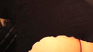 A Beautiful Woman in a Sexy Dress Is Masturbating