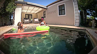 Twisted Nymphs - Rosie and Pam's Sexy Pool Party - Part 1
