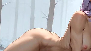 Snowy Forest Nymph's Carrot Seduction