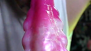 Toothless Throat Training with Big Dildo