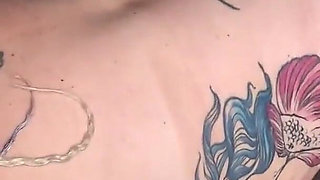 Tattooed Babe Stretched Wide by Throbbing BBC Anal