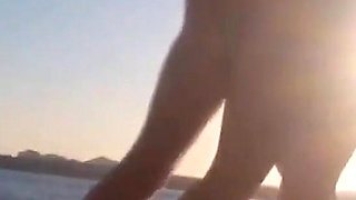 Romantic Sex at a Public Beach