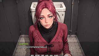 Horny Japan Girl Giving Me A Blowjob In Public Toilet