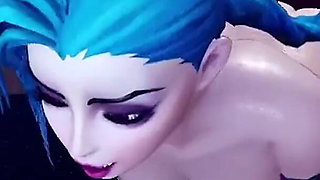 Fucking Jinx from behind - League of legends: 3D Porn Parody