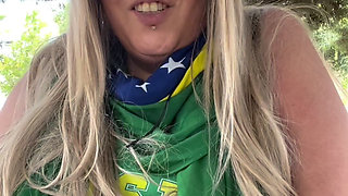 Brazilian BBW MILF Goddess Smoking Ritual in Nature