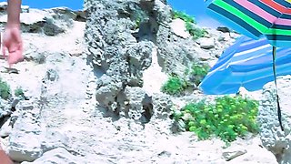 Energetic young nudist chicks secretly filmed having fun