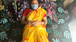 Pooja Bhabhi enjoying sex with her husband after 1 month.