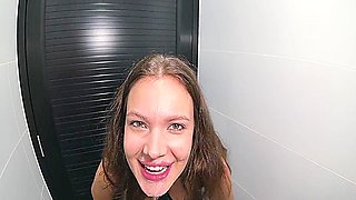 New Married Neighbor. Fucking In The Toilet. Total Slut