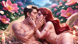 Extreme Close-Up Desi Kissing - Gold Jewelry Mein Sexy Indian Girl Aur Handsome Boy Ki Full Romantic Night