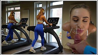 I Met A Perfect, Cute Girl At The Gym, Immediately Fucked Her, And Came On Her Face
