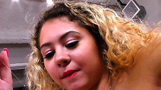 Allie Addison Begs Step Dad And His Buddy For Handjob Relief