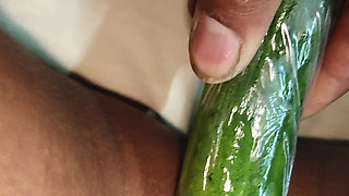 Today I felt like getting fucked by a cucumber