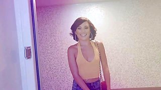 Teen pies - sex-positive sister-in-law Marina Angel filled up her teen vagina with cream-colored jizz