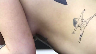 Goddess Diaba with Slave in Bondage, Handjob and Denied Orgasm