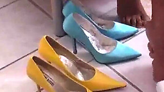 His Ebony Shoe Mistress Tough Love