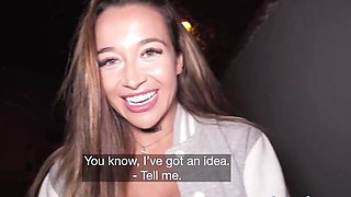 Blowjob smut with freely Martin Gun and Katty Soarez from Public Agent