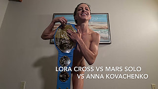 Threeway Lesbian Sex Fight - Lora Cross Vs Mars Solo Vs Anna Kovachenko