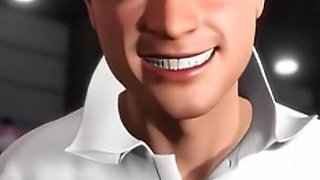 70 Yo Sexy Granny with Big Boobs and Young Hairdresser