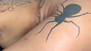 Hairy Gypsy Gets Threeway Pounded