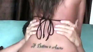 Astonishing babe with big boobs is bouncing on big rod