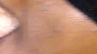 Ebony Blows Big White Cock and Swallow Sperm