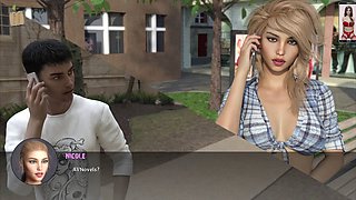 Steamy adult visual novel with sexy stories and gameplay featuring busty blondes and brunettes