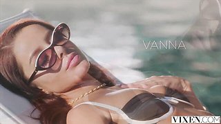 Passionate Vanna Bardot and Dan Damage at cum in mouth trailer