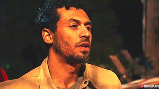 August Skye's Wild Threesome Passion Explodes with Black Heat