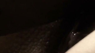 Slow-motion: Cummed on the Pussy and Pushed It Inside