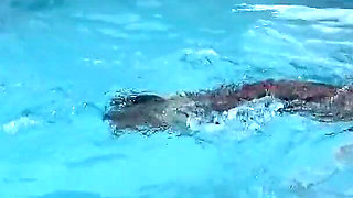 Wetsuit Bondage Mermaid Slippery Pool Kink with Fins, Rope & Deep Diving