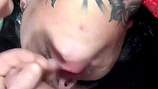 Cuckold-wife MMF Cheating Whore, Double Cum for Valentines Day