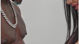 Priscilla Salerno Teaches How To Give A Blowjob To A Big Black Cock