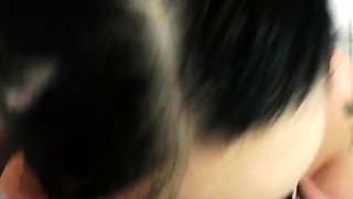 Amateur Italian Girl Swallows Cum After Rough Blowjob