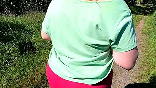 Big Tits Slapped Hard in Public BDSM Action