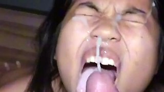 Cumpilation No. 3, the biggest cumshots on an 18-year-old Asian girl