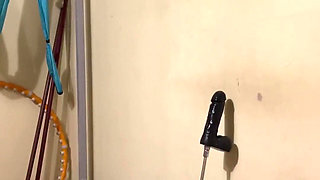 BDSM with Fuckmachine - Stick Spanking, Bondage, Face Slapping, Hair Pulling, Facefuck and Other