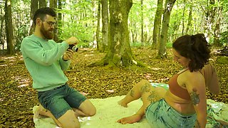 Forest, real couple sex, real sex