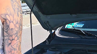 My Car Broke Down. a Stranger Fixed It in Exchange for a Blowjob and Sex.