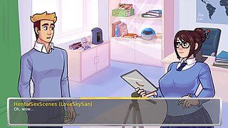 Visual novel, hentai, academy 34 overwatch