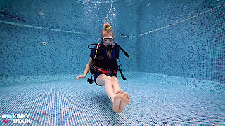 Underwater Scuba Foot Job