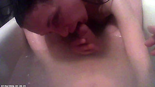 Blowjob in the Bathroom From a Beautiful Girl