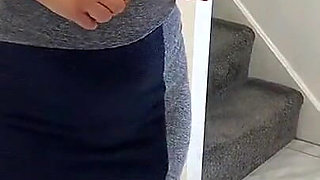 Blue with White Stockings