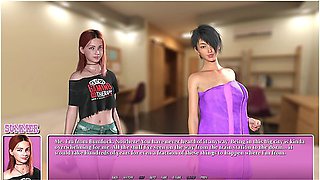 Summer In The City 2 Lesbian Visual Novel Gameplay [hd]