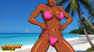 White Guy Fucked a Married Black Slut on a Wild Beach. Sexual Aftermath.